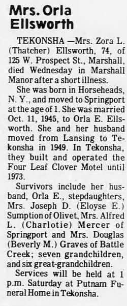 Four Leaf Clover Motel - Dec 1974 Original Owner Passes Away